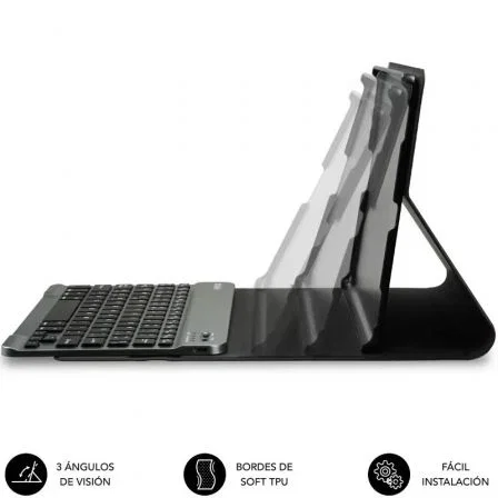 Subblim Keytab Pro BT Funda con Teclado para Lenovo Idea Tab 11 pulgaste 2025, Negra